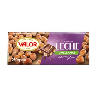 Chocolate con leche y avellanas 250g Valor