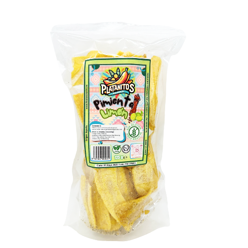 Xips de Plàtan amb Llimona i Pebre 105g Platanitos