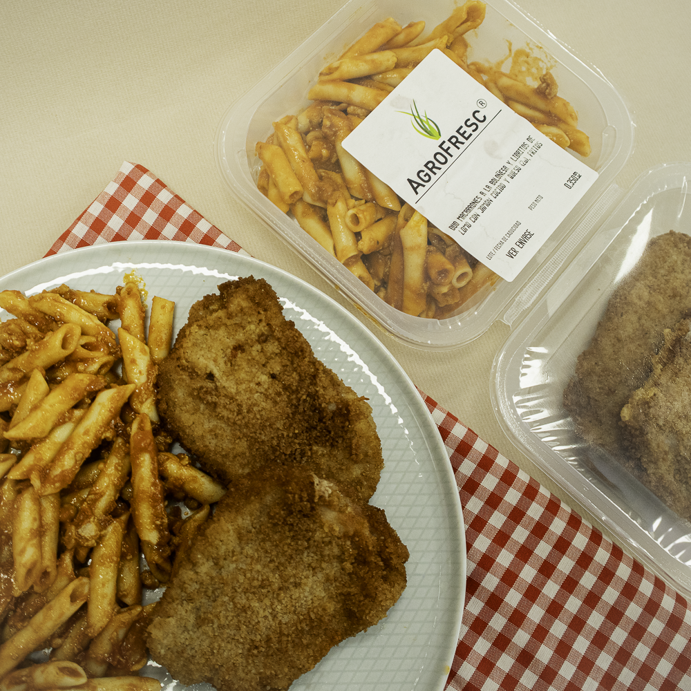 Menú Macarrones + Libritos 350 g Agrofresc