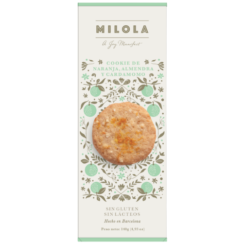 Cookies S/Gluten Naranja i Almendra 140g Milola