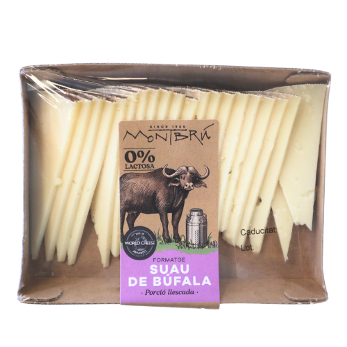 Queso de Búfala Semicurado Suave Porción Loncheada 160g Montbrú