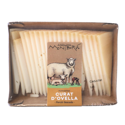 Queso de Oveja Curado de Leche Cruda Porción Loncheada 160g Montbrú