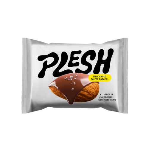 Snack de Almendra con Chocolate con Leche y Caramelo S/Azúcares 30g Plesh