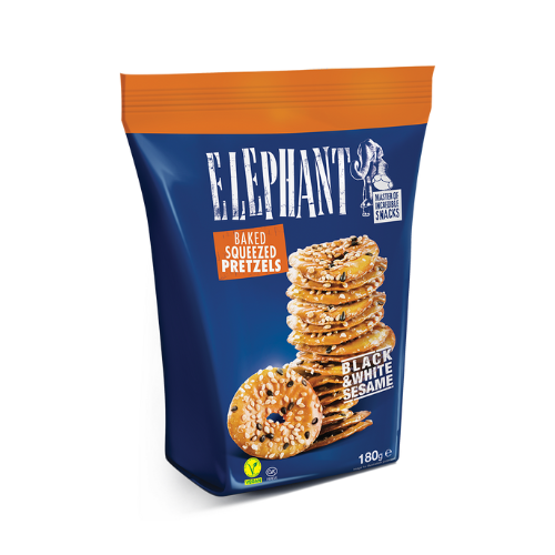 Pretzels amb Sèsam 180g Elephant