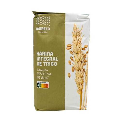Harina Integral de Trigo 1kg Moretó