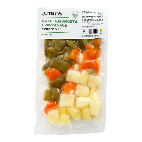 Patata, Judía y Zanahoria cocida (300 g) Cal Fruitós