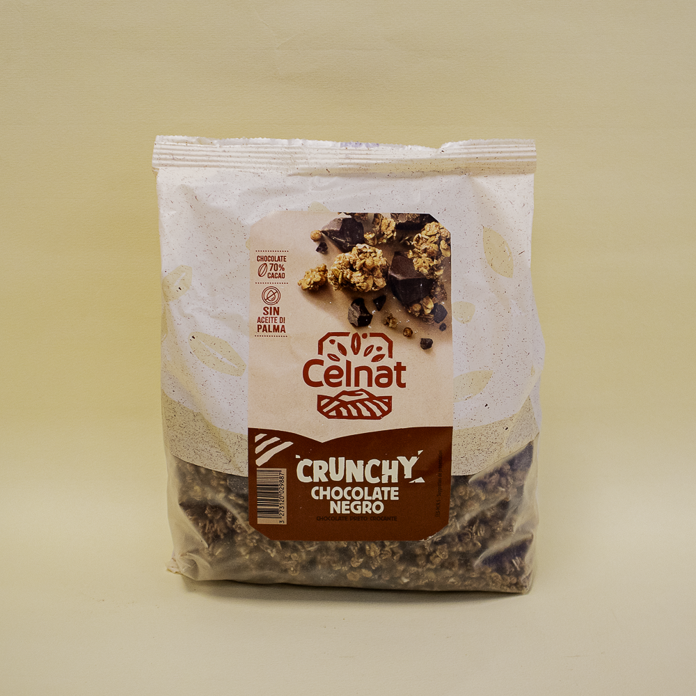 Crunxy Chocolate Negro Bio (500 g) Celnat