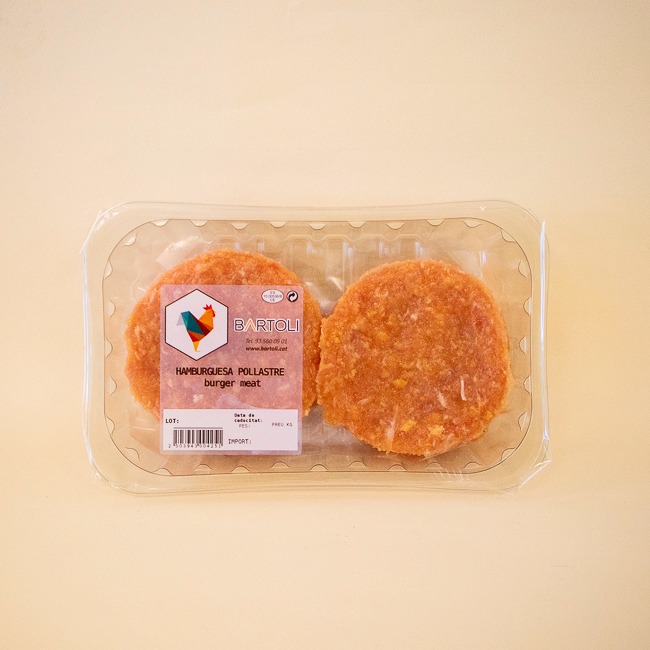 Hamburguesa de Pollo (4 u) Bartolí