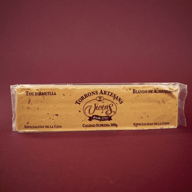Turrón Blando de Almendra Artesano (300 g) Vicens
