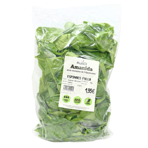 Espinacs Fulla en Bossa Cal Fruitós
