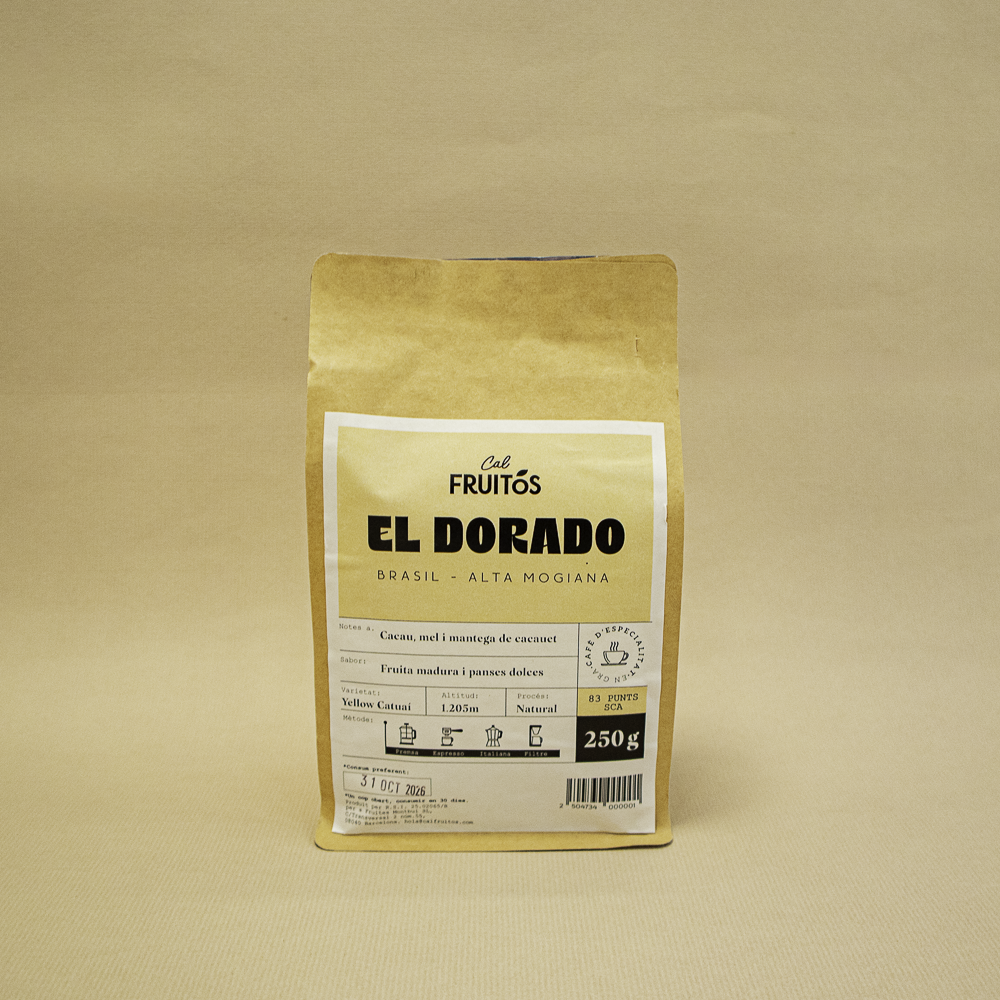 Café de Especialidad en Grano El Dorado 250g Cal Fruitós
