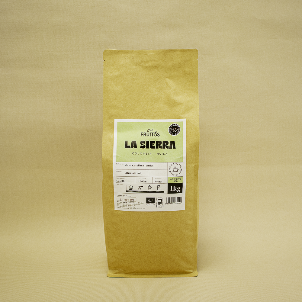 Café de Especialidad en Grano La Sierra Bio 1kg Cal Fruitós