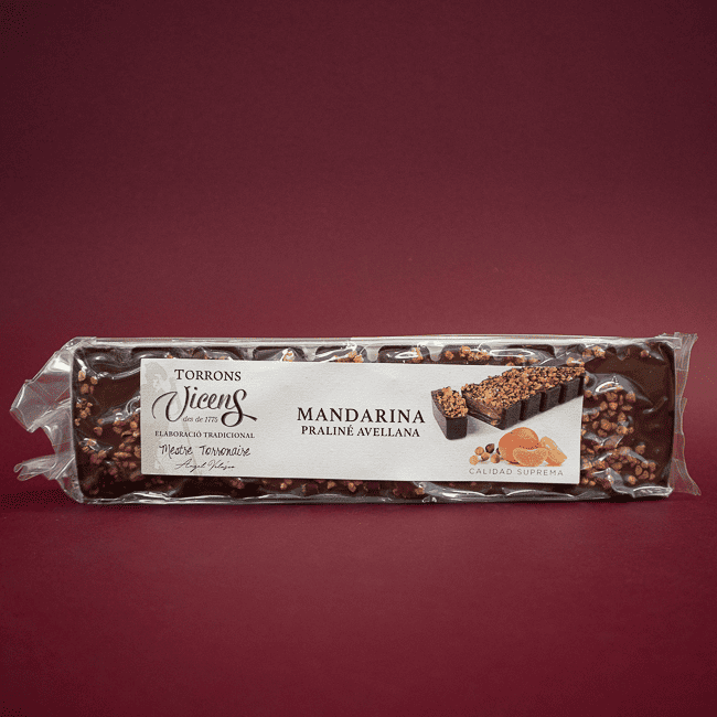 Turrón Mandarina y Avellana 300g Vicens