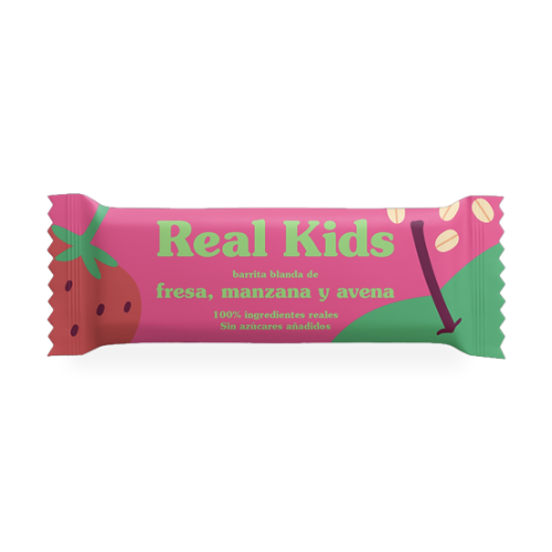 Barrita Infantil Fresa y Manzana 30g Real Kids