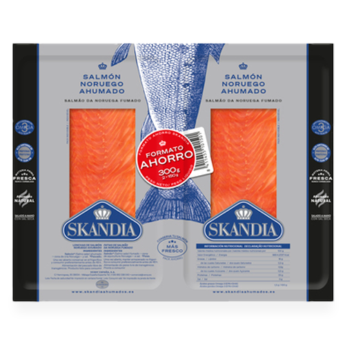 Salmó Fumat 2x150g Skandia
