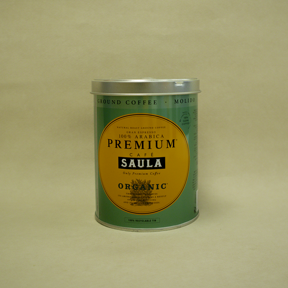 Café Molido Gran Espresso Premium Bio Lata 250g Saula
