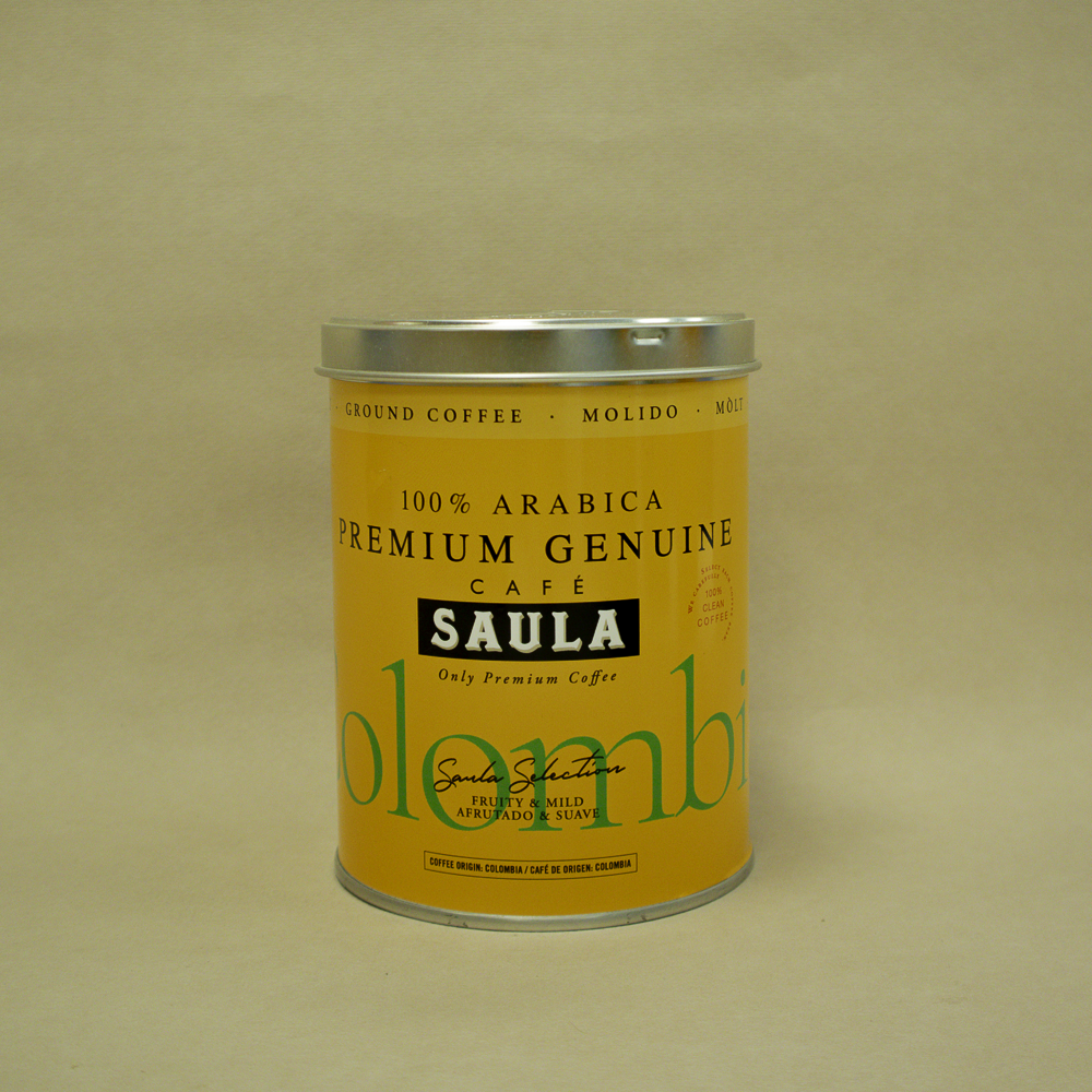 Café Molido Especialidad Premium Colombia Lata 250g Saula