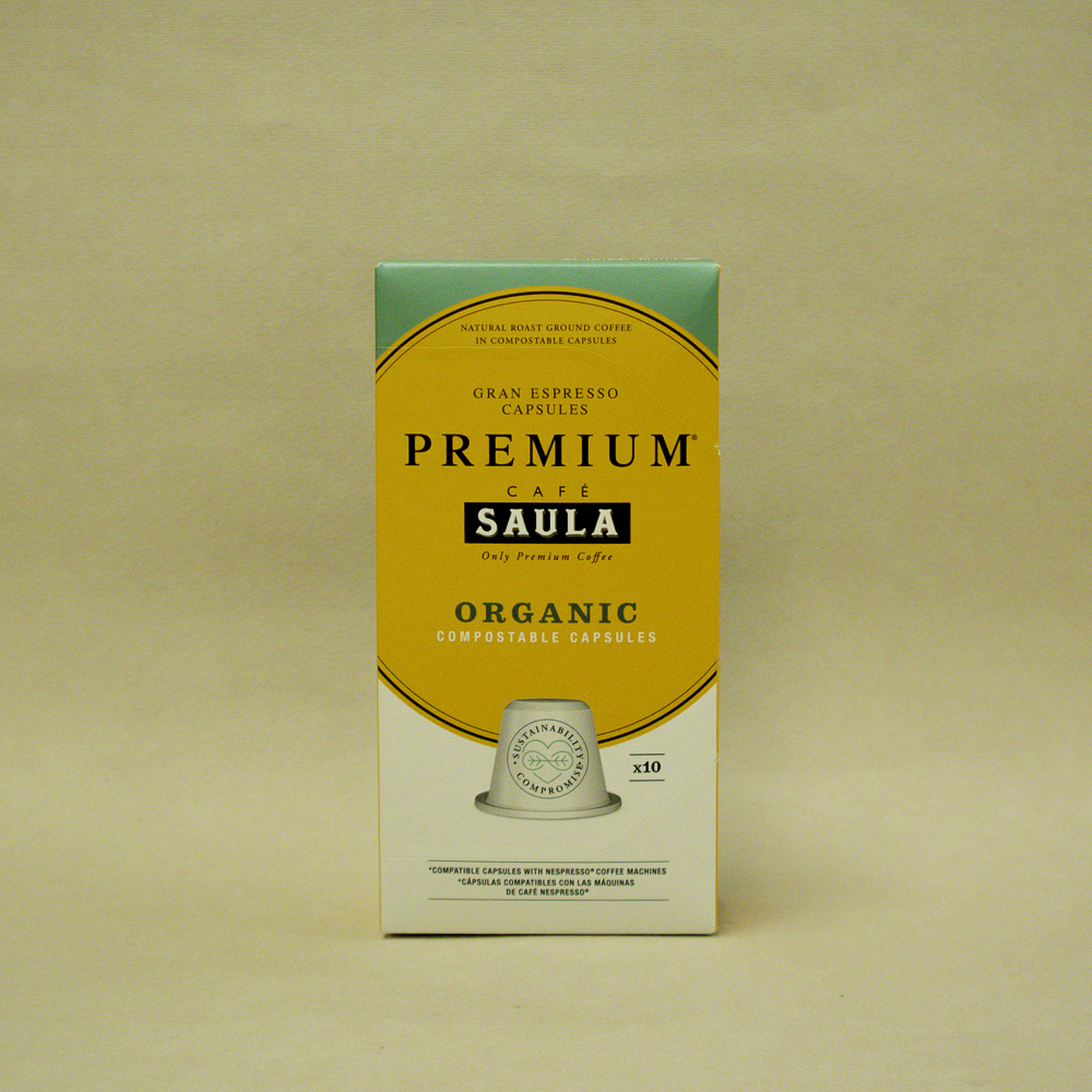Café Cápsulas Premium Organic Bio Caja 10u Saula