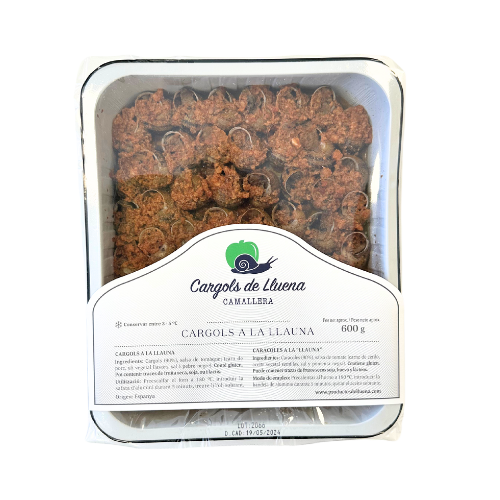 Caracoles a la llauna con salsa Can Barris