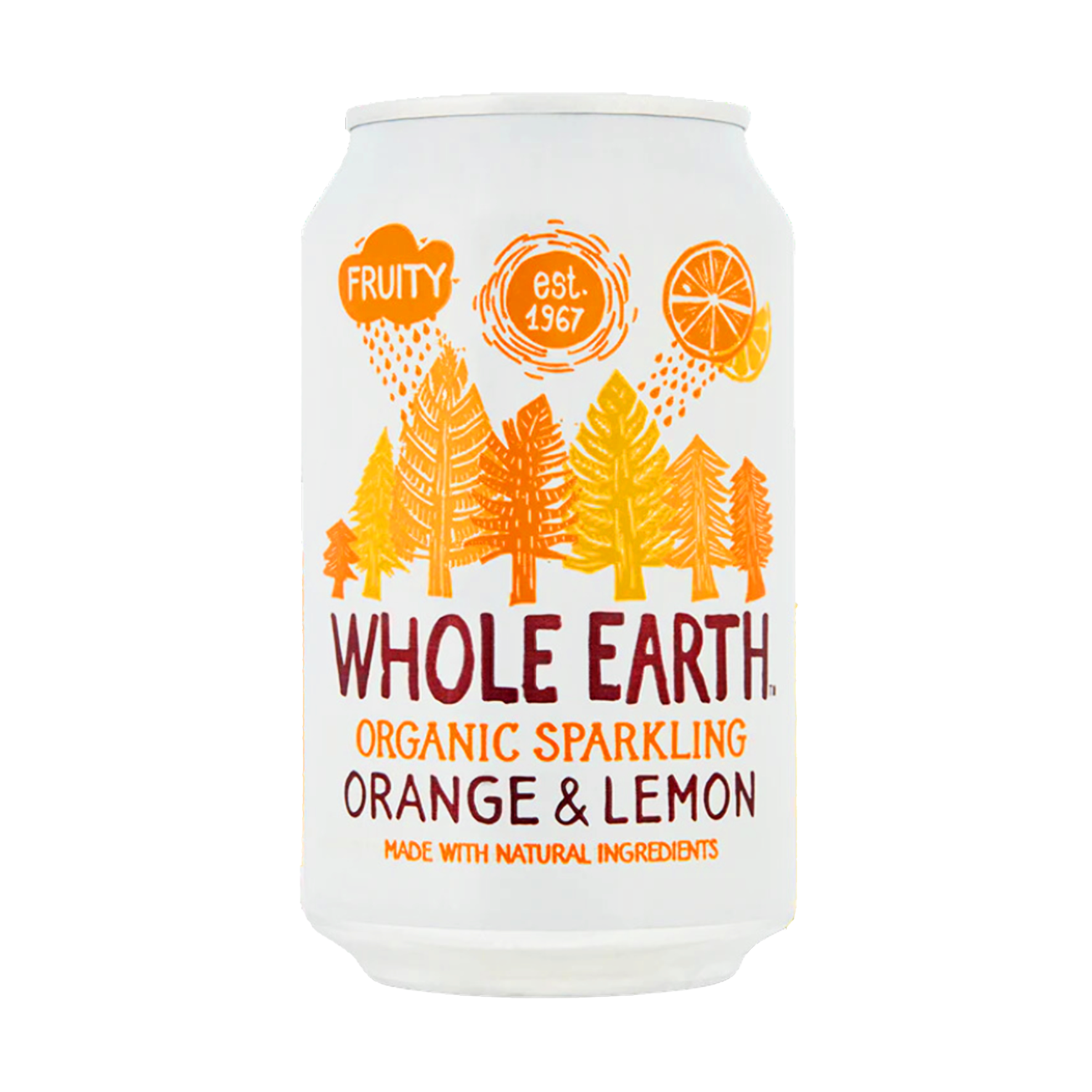 Refresco Naranja y Limón Bio 330ml Whole Earth